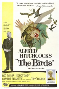 The Birds movie poster Alfred Hitchcock